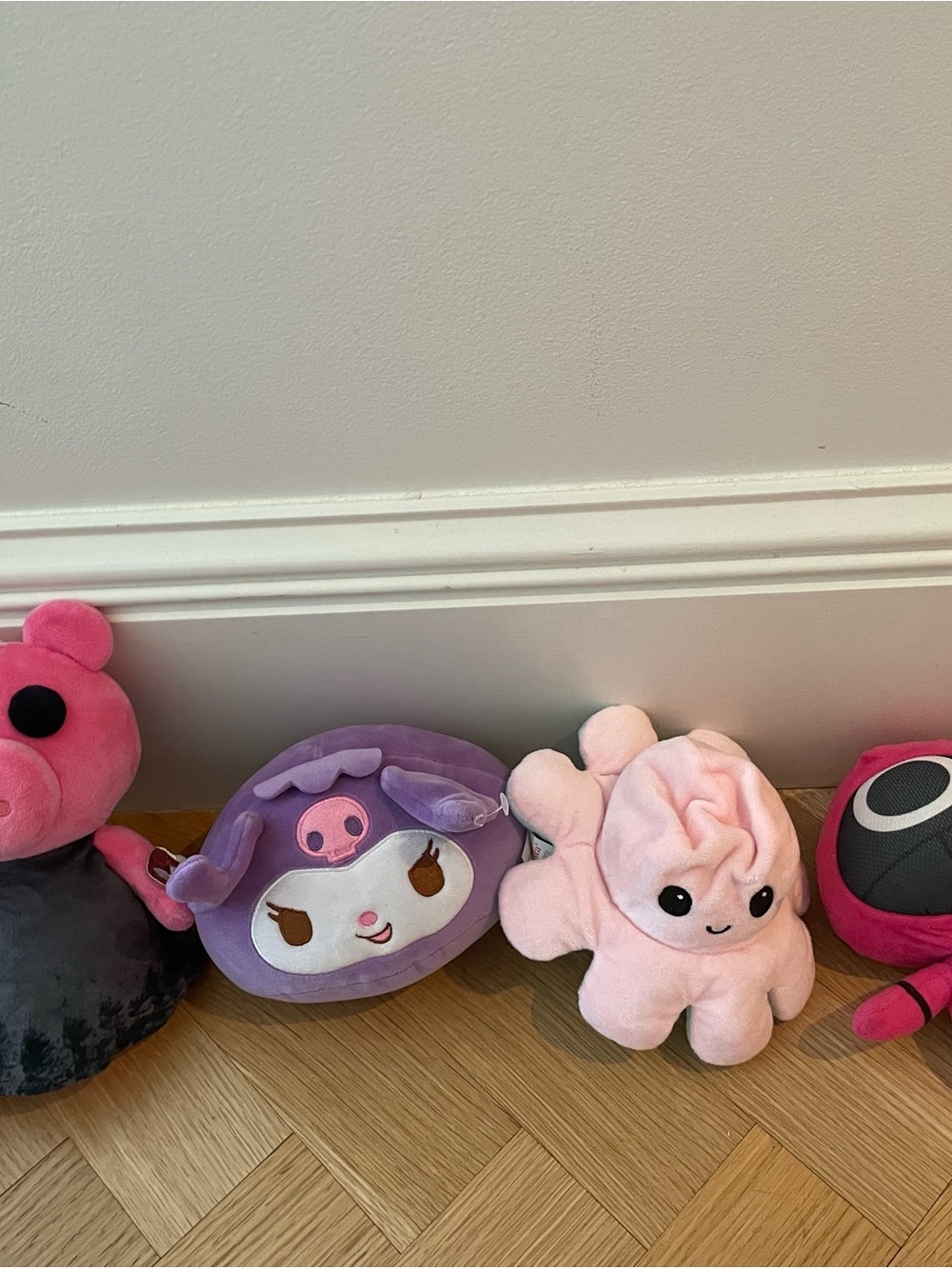 Multiples Pink and Purple Plush Octopus and Character Stuffed Animals